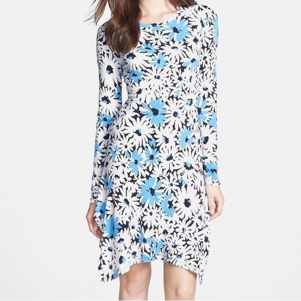 Michael Kors Black and White Abstract Print Blouse